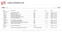 Tablet Screenshot of code.toofishes.net